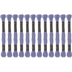 HARFINGTON 12 Skeins Embroidery Floss 8.75yds(8m) Egyptian Long-Staple Cotton Cross Stitch Thread for Sewing DIY Bracelet Yarn String and Crafts, Deep Brown(6009)