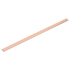 uxcell Copper Flat Bar, 0.12" Thickness x 0.79" Width x 15.75" Length Copper Bus Bar Stock Plate Mill for Electrical (3mm x 20mm x 400mm)