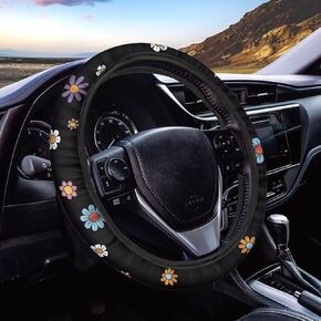 Cartoon Design Car Steering Wheel Cover with Cute Animal Pattern for Men Durable Universal Fit for SUV