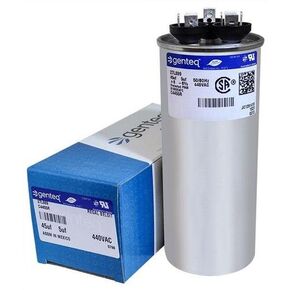 Jard 12788 - 45 + 5 uF MFD x 440 VAC Genteq Replacement Dual Capacitor Round # C4455R / 27L889