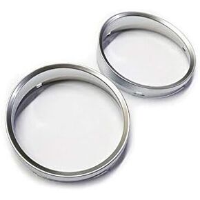 Matt Silver Dashboard Dial Gauge Rings Bezel Trim for BMW E60 E61 Pre-LCI M5