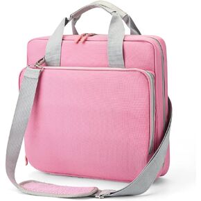 Zipper Binder with Shoulder Strap,3 Ring 2 inch Binder with Zipper, Office Binder Organizer,500 Sheet Capacity (Black)
