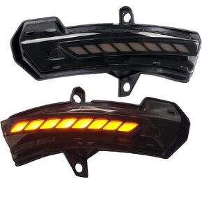 HIGH FLYING for Chevy Chevrolet Blazer 2019 2020 2021 2022 2023 2024 Car LED Side Mirrors Sequential Dynamic Turn Signal Lights Indicator Set of a Pair Smoked Black