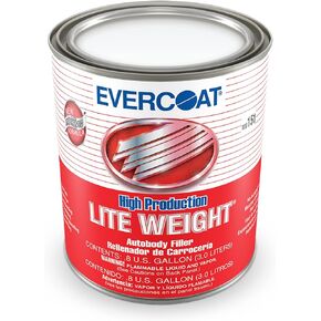 Evercoat High Production Lite Weight - Plastic Body Filler - Tack-Free & Clog-Free Formula - 128 Fl Oz