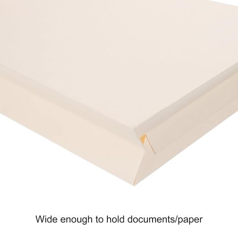 PATIKIL 10pcs File Jackets, Manila File Jacket File Pocket Folders Letter Size 2 Inch Expansion Pocket Straight Cut Tab Organizer Bulk for Classroom Home Office Paperwork 8.5 x 11 in Saudi Arabia