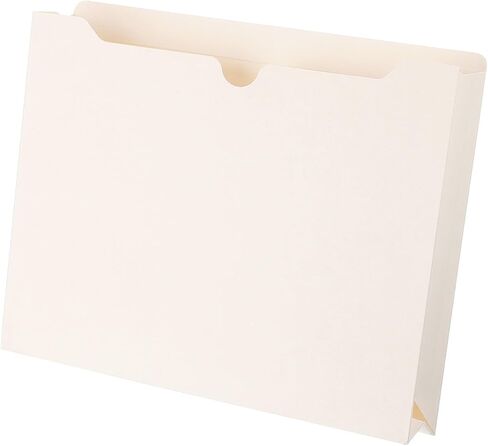 PATIKIL 10pcs File Jackets, Manila File Jacket File Pocket Folders Letter Size 2 Inch Expansion Pocket Straight Cut Tab Organizer Bulk for Classroom Home Office Paperwork 8.5 x 11 in Saudi Arabia
