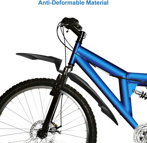 مجموعة واقيات الطين للدراجة القابلة للتعديل، مجموعة مصدات الطين الخلفية لدراجات الطريق تناسب 26 بوصة، 27.5 بوصة، 29 بوصة، الوزن 7.2 أونصة in Kuwait