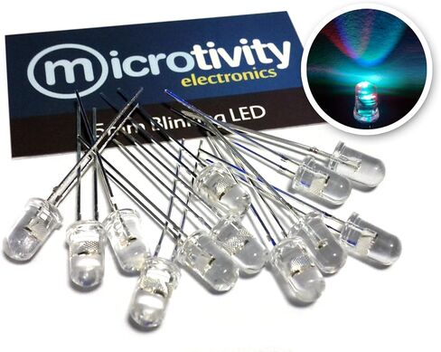 IL604 5 مم RGB LED بطيء الدوران مع مقاومات (عبوة من 30 قطعة) in Kuwait