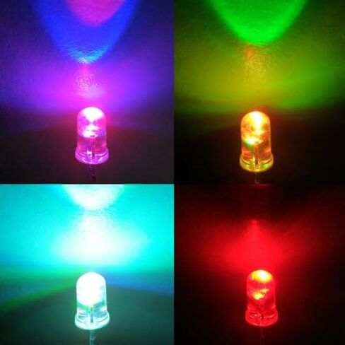 IL604 5 مم RGB LED بطيء الدوران مع مقاومات (عبوة من 30 قطعة) in Kuwait