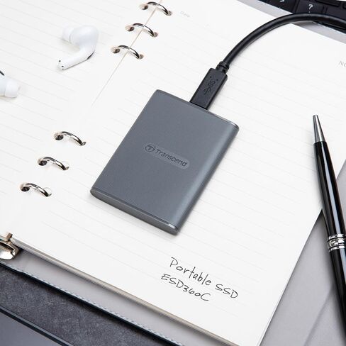 Transcend 2TB External, Portable, Military Drop Test Certified SSD ESD360C USB 20Gbps Type C TS2TESD360C in Kuwait