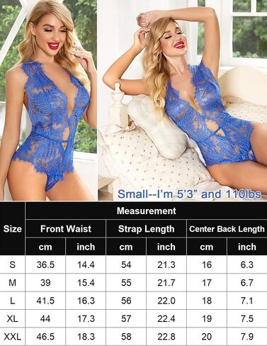 Avidlove Women Lingerie Deep V Halter Teddy One Piece Bodysuit Lace Babydoll in Saudi Arabia