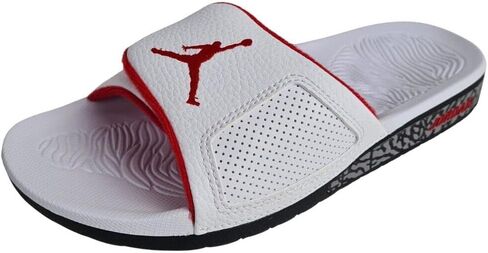 صنادل Nike Jordan Hydro 3 للرجال 854556-103_9 - أبيض/أحمر جامعي-أسود in Saudi Arabia