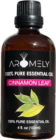 زيت أوراق القرفة العطري، زيت قرفة نقي وطبيعي 100% عالي الجودة، مثالي للعلاج بالروائح والاسترخاء - 100 مل in Kuwait