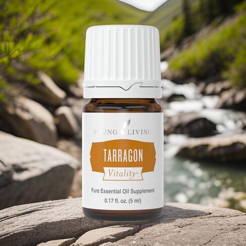 Young Living - Tarragon Vitality Essential Oil 5 ml | Antioxidant Supplement | Digestive Support & Cleansing Properties | Seasoning for Fish, Meat, & Licorice-Like Flavor in Saudi Arabia