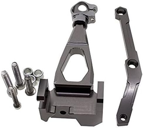 PROCNC دراجة نارية CNC الألومنيوم التوجيه المثبط استقرار مجموعة دعامة تثبيت مناسبة لـ Yamah.a MT-09 FZ09 (وليس التتبع) 2013-2020 XSR 900 2015-2020 MT-09 SP 2018-2019 (أسود + أسود) in Kuwait