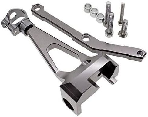 PROCNC دراجة نارية CNC الألومنيوم التوجيه المثبط استقرار مجموعة دعامة تثبيت مناسبة لـ Yamah.a MT-09 FZ09 (وليس التتبع) 2013-2020 XSR 900 2015-2020 MT-09 SP 2018-2019 (أسود + أسود) in Kuwait