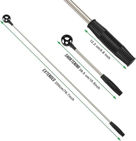 Golf Ball Retriever, Stainless Golf Ball Retriever for Water Telescopic, Ball Retriever Tool Golf with Automatic Locking Scoop, Golf Accessories Golf Gift for Men in Saudi Arabia