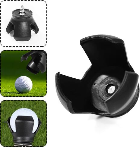 3-Prong Golf Ball Retriever Grabber Pick Up، مصاصة لأداة مسامير الجولف، هدية الجولف للرجال وإكسسوارات الجولف in Kuwait
