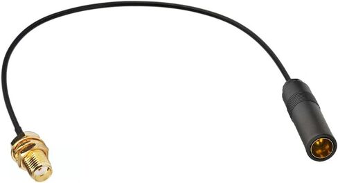 SMA Male to AM/FM Female Adapter RG174 Coax Cable 12 inches Pigtail Jumper RF coaxial Cable for Radio Antenna in Saudi Arabia