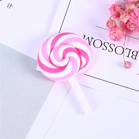100pcs Slime Charms Resin Fake Candy Lollipop Charms Kawaii Cute Set Mixed Assorted Sweets Flatback Slime Beads Making Supplies for DIY Craft Making and Ornament Scrapbooking in Kuwait