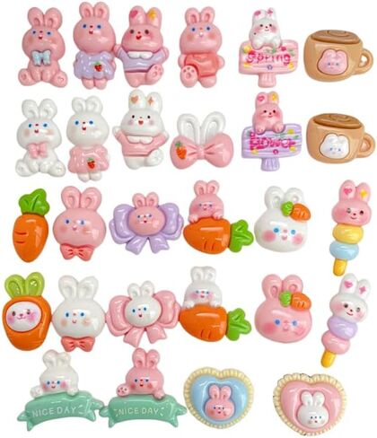 100pcs Slime Charms Resin Fake Candy Lollipop Charms Kawaii Cute Set Mixed Assorted Sweets Flatback Slime Beads Making Supplies for DIY Craft Making and Ornament Scrapbooking in Kuwait