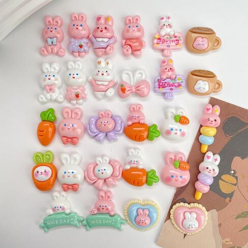 100pcs Slime Charms Resin Fake Candy Lollipop Charms Kawaii Cute Set Mixed Assorted Sweets Flatback Slime Beads Making Supplies for DIY Craft Making and Ornament Scrapbooking in Kuwait