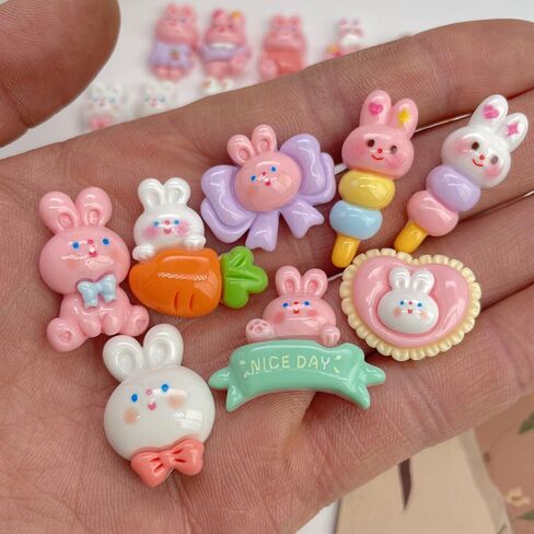 100pcs Slime Charms Resin Fake Candy Lollipop Charms Kawaii Cute Set Mixed Assorted Sweets Flatback Slime Beads Making Supplies for DIY Craft Making and Ornament Scrapbooking in Kuwait
