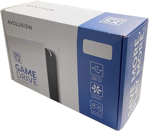 محرك الأقراص الصلبة الخارجي للألعاب Avolusion PRO-5X Series 2 تيرابايت USB 3.0 لوحدة تحكم ألعاب PS5 (رمادي) - ضمان لمدة عامين in Kuwait