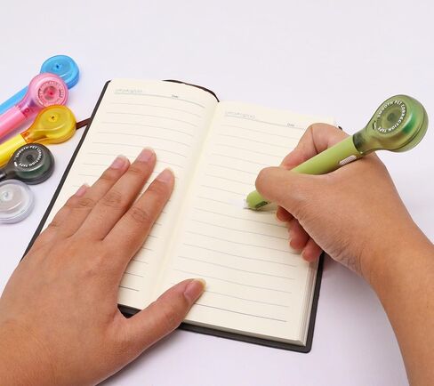 6 قطع من أقلام التصحيح، أقلام تصحيح بيضاء اللون، أقلام تصحيح سحب وسحب، 6 ألوان شريط أبيض للمكتب المدرسي in Kuwait