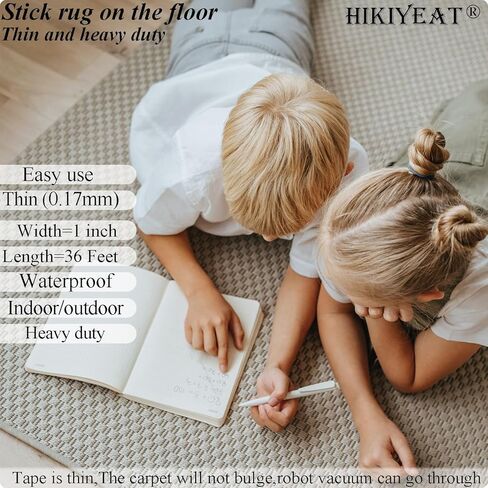 شريط رفيع مزدوج الجوانب 300 لتر، 2.54 سم × 91.44 سم، بكرة شريط لاصق شديد التحمل، مقاوم للحرارة، مقاوم للماء، شفاف، لديكور السيارة، السجاد، الفنون والحرف اليدوية، ملصق لاصق، قماش، إلكتروني (داخلي وخارجي) in Kuwait