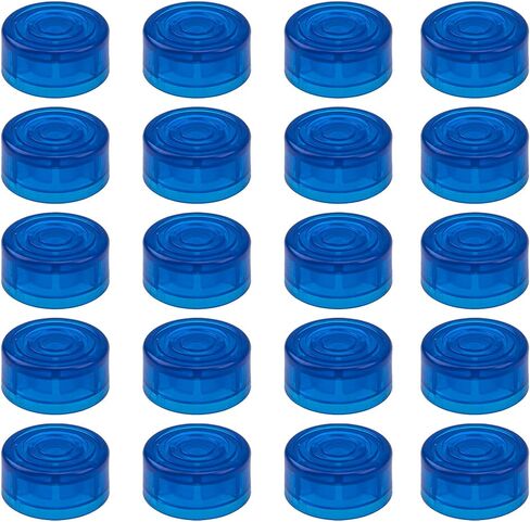 20Pcs Yootones Guitar Effect Footswitch Topper Effect Foot Nail Cap Pedal Topper Protection Cap Stomp Foot Switch Button Cover for Guitar Effect Pedal (Drak Blue) in Saudi Arabia