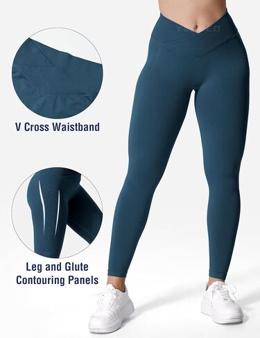 YEOREO V Waist Workout Leggings for Women Butt Lifting Scrunch Gym Leggings Amplify Seamless Yoga Pants in Saudi Arabia