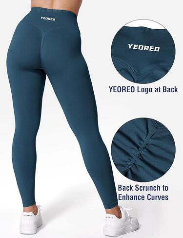 YEOREO V Waist Workout Leggings for Women Butt Lifting Scrunch Gym Leggings Amplify Seamless Yoga Pants in Saudi Arabia