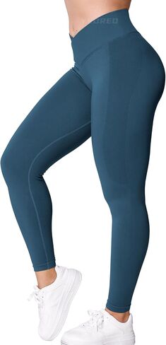 YEOREO V Waist Workout Leggings for Women Butt Lifting Scrunch Gym Leggings Amplify Seamless Yoga Pants in Saudi Arabia