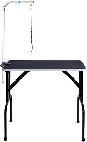 Pet Edge Master Equipment Heavy Duty Grooming Table with Arm – Easy to Clean Grooming Table for Animals up to 220 Pounds in Saudi Arabia