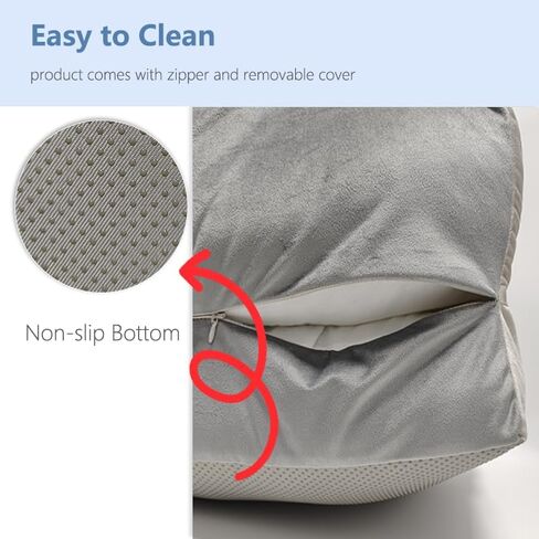 سرير أريكة للقطط، سرير للقطط الصغيرة والمتوسطة الكبيرة، سرير أريكة حديث ناعم مهدئ للحيوانات الأليفة مع غطاء قابل للإزالة وقابل للغسل وقاعدة غير قابلة للانزلاق، يصل وزنها إلى 25 رطلاً in Kuwait