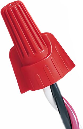 صواميل موصلات الأسلاك المجنحة سهلة اللف، مدرجة في قائمة UL 10 قطع موصلات كهربائية بغطاء سلك أحمر مجموعة موصلات كهربائية مثبتة 18-8 AWG لتوصيل الأسلاك الكهربائية in Kuwait