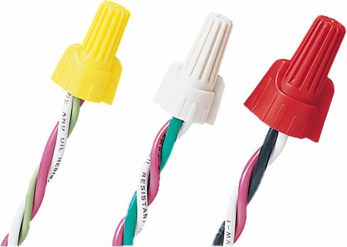 صواميل موصلات الأسلاك المجنحة سهلة اللف، مدرجة في قائمة UL 10 قطع موصلات كهربائية بغطاء سلك أحمر مجموعة موصلات كهربائية مثبتة 18-8 AWG لتوصيل الأسلاك الكهربائية in Kuwait