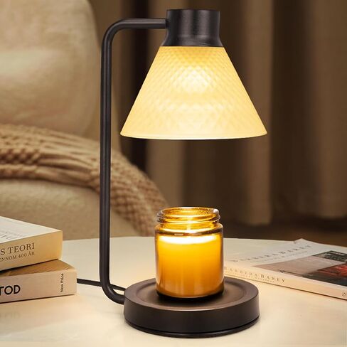 Candle Warmer lamp - Candle lamp Warmer with Timer,Electric lamp Candle Warmer with Dimmable Light,for Scented Wax No Smoke,with 2 Bulbs Bedroom Farmhouse Home Goth Decor Gift Electric in Saudi Arabia