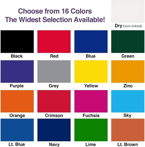 وسادة حبر صناعية كبيرة جدًا مقاس 17.78 سم × 20.32 سم، باللون الأسود in Kuwait