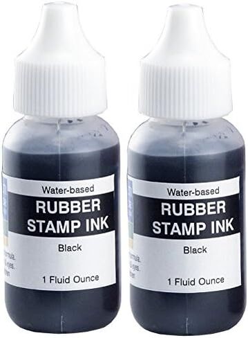 وسادة حبر صناعية كبيرة جدًا مقاس 17.78 سم × 20.32 سم، باللون الأسود in Kuwait