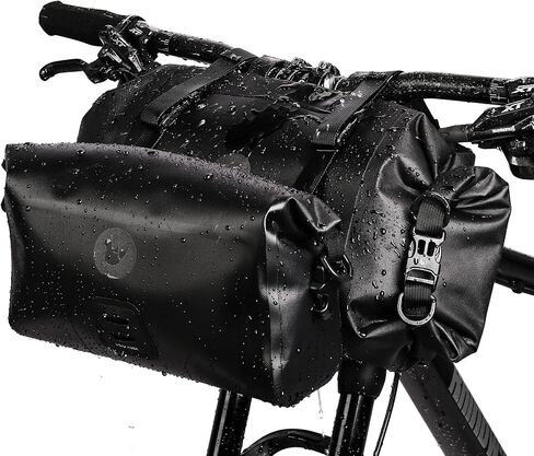 Rhinowalk 2PC Bike Handlebar Bag Set Waterproof Bicycle Front Tube Bag Large Capacity Storage Bag Shoulder Bag in Saudi Arabia