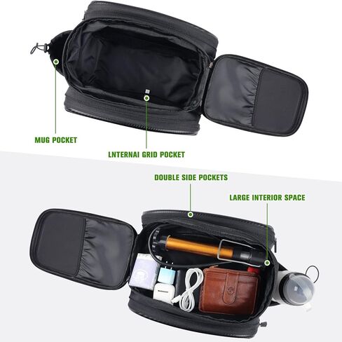 حقيبة الدراجة، حقيبة الدراجة، حقيبة رف الدراجة، سعة 35 لتر، مقاومة للماء، حقيبة سفر لتخزين صندوق الدراجة للرف الخلفي in Kuwait