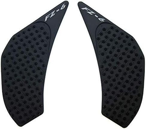 KYN for Yamaha FZ6 FZ6N 2006 2007 2008 2009 2010 دراجة نارية شفافة 3M وسادة خزان الغاز ملصقات مضادة للانزلاق ملصقات جانبية لمقبض غاز الوقود (أسود) in Kuwait