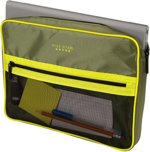 Five Star Zipper Binder, 3 Inch 3-Ring Binder for School, 5-Tab Expanding File, 850 Sheet Capacity, Removable Padded Case, Navy/Pink (292960D) in Saudi Arabia