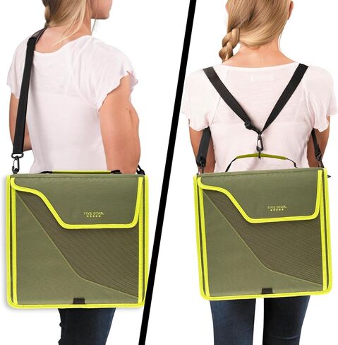 Five Star Zipper Binder, 3 Inch 3-Ring Binder for School, 5-Tab Expanding File, 850 Sheet Capacity, Removable Padded Case, Navy/Pink (292960D) in Saudi Arabia