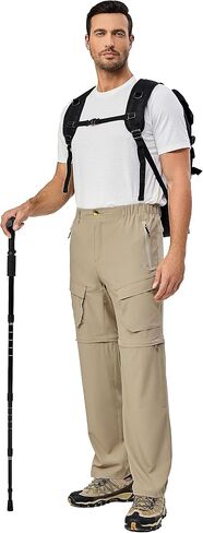 Little Donkey Andy Men's Zip Off Convertible Quick Dry Cargo Pants Stretch Lightweight Hiking Travel Camping in Saudi Arabia