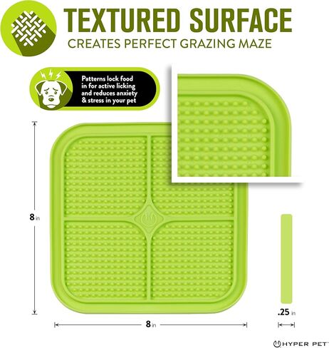 بساط لعق الحيوانات الأليفة من هايبر بت للكلاب والقطط - بساط علاج تفاعلي للكلاب من آي كيو يساعد على تقليل قلق الحيوانات الأليفة ومللها in Kuwait