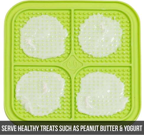 بساط لعق الحيوانات الأليفة من هايبر بت للكلاب والقطط - بساط علاج تفاعلي للكلاب من آي كيو يساعد على تقليل قلق الحيوانات الأليفة ومللها in Kuwait