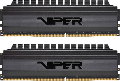 Patriot Viper 4 Blackout DDR4 RAM 64GB (2X32GB) 3200MHz CL16 UDIMM مجموعة ذاكرة الألعاب المكتبية - PVB464G320C6K in Saudi Arabia